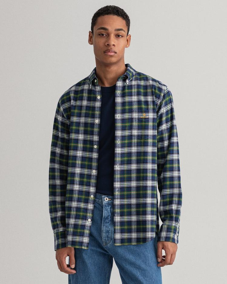 GANT Men's Regular Fit Flannel Check Shirt - 3015370