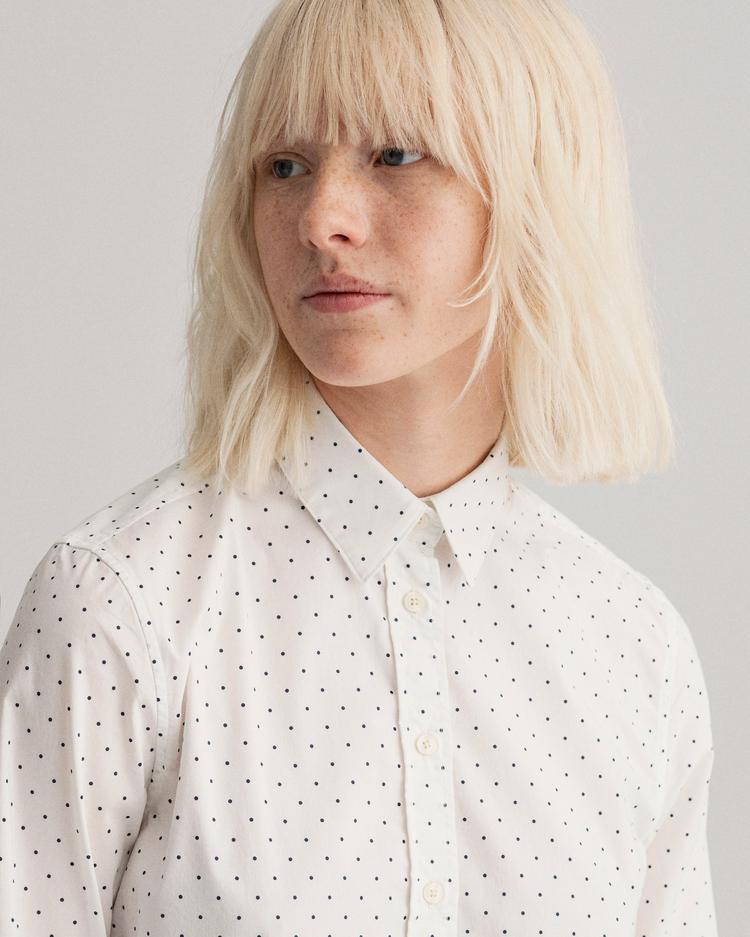 GANT damska koszula z sukna z motywem Polka Dot Regular Fit Tech Prep:trade_mark: