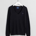 GANT Women's Extra Fine Lambswool V-Neck Sweater