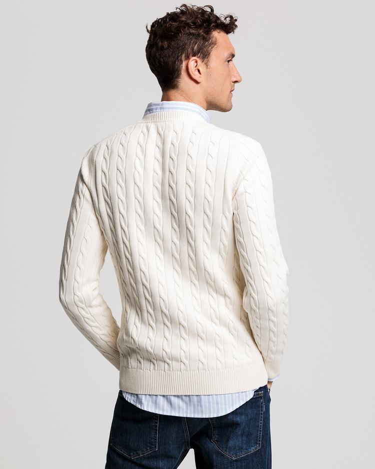 GANT męski sweter bawełniany z okrągłym dekoltem - 8050501