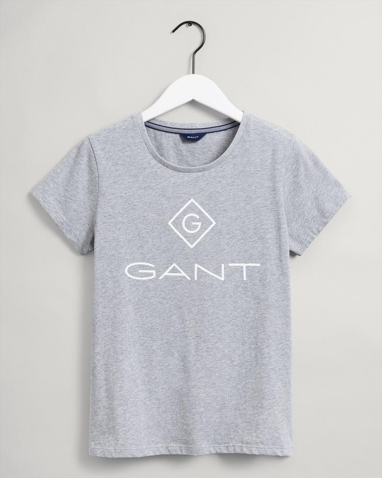 GANT Women's Grey Melange T-Shirt