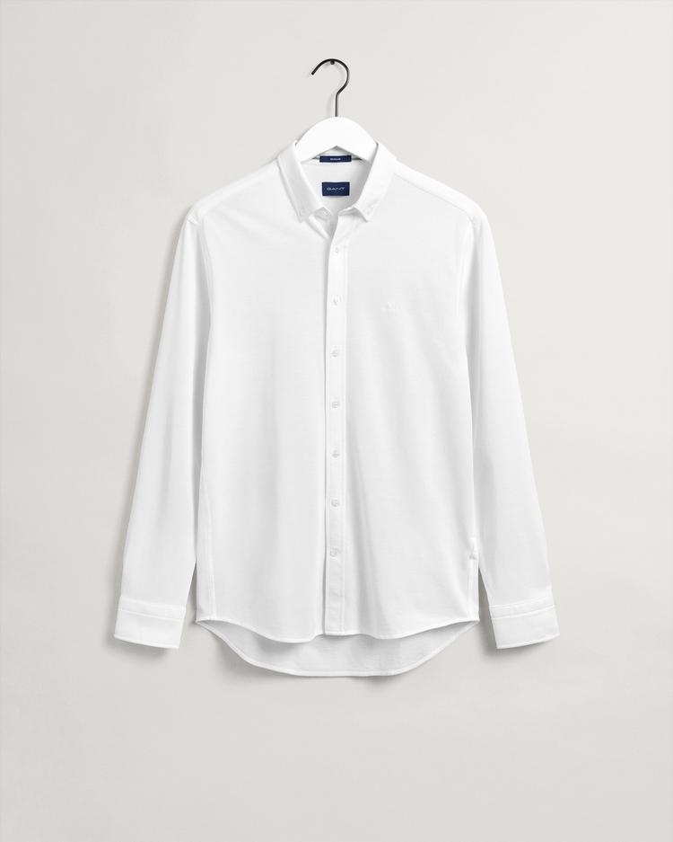 GANT Biała koszula męska o regularnym kroju Tech Prep - 3002560