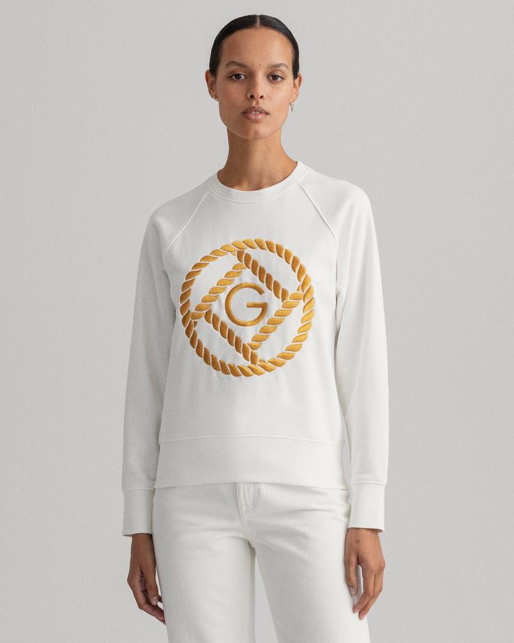 GANT damska bluza z okrągłym dekoltem Rope Icon