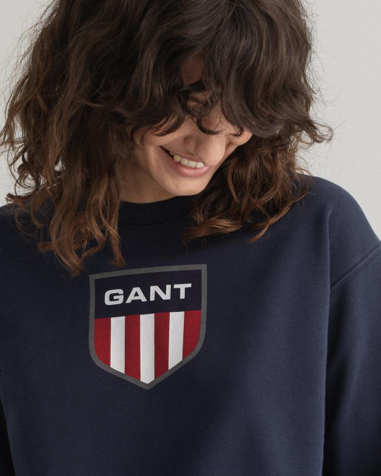 GANT Women's Retro Shield Crew Neck Sweatshirt