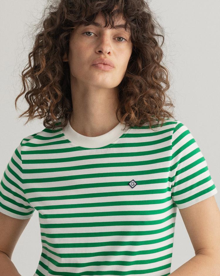 GANT Women's Iconic G Striped T-Shirt