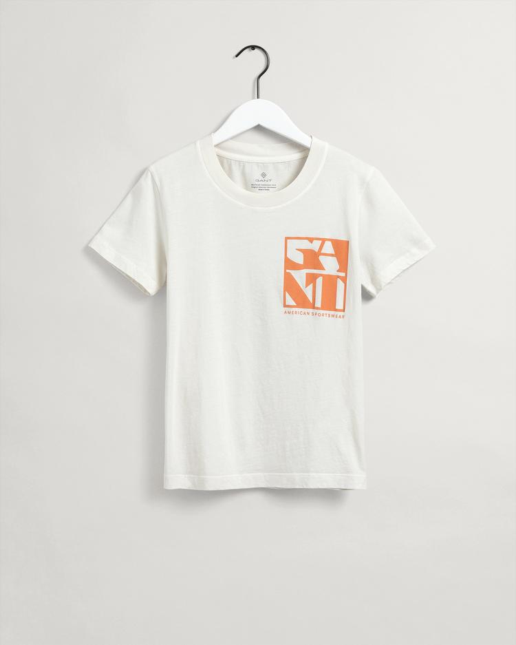 GANT Women's Quadrat Logo T-Shirt - 4203478