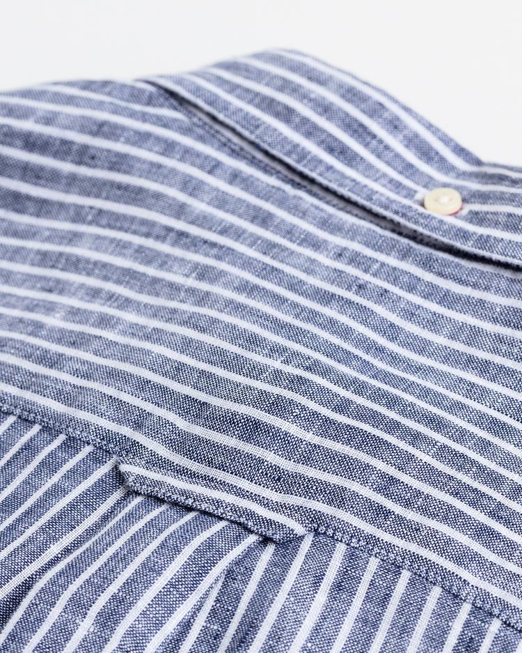 GANT Men's Striped Linen Regular Fit Shirt