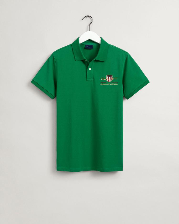 GANT Men's Archive Shield Piqué Polo Shirt
