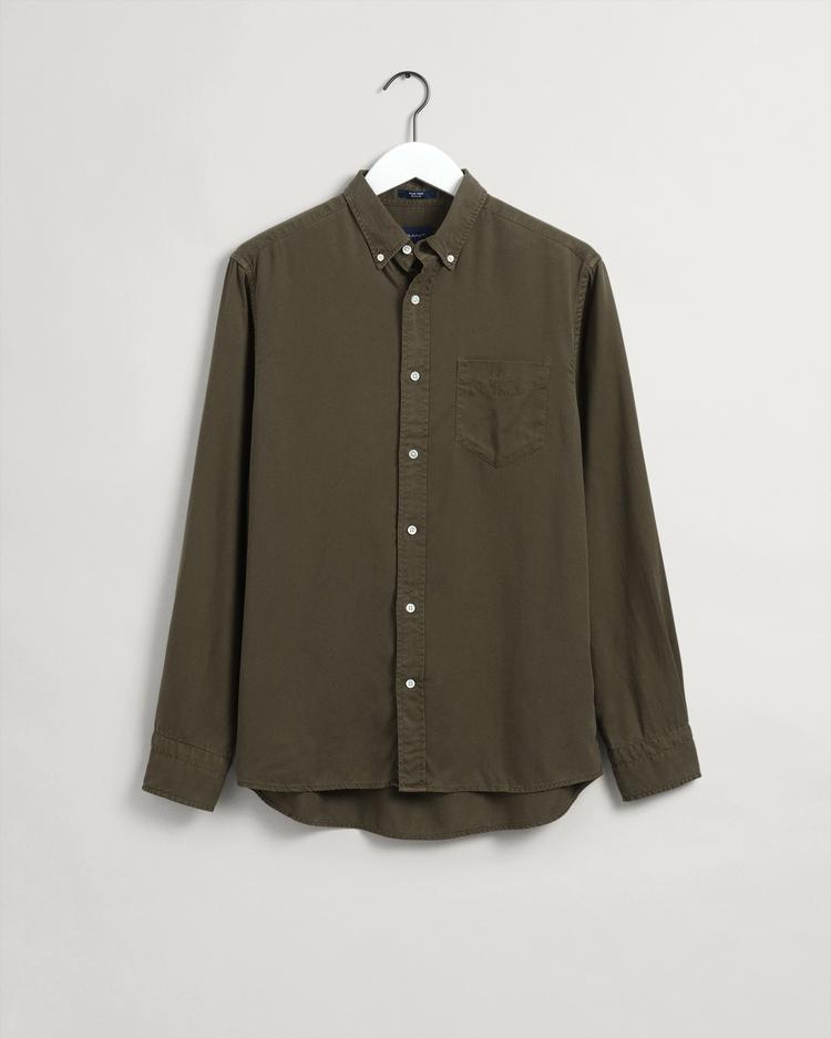 GANT Men's Regular Fit Pure Prep Garment-Dyed Lyocell Shirt