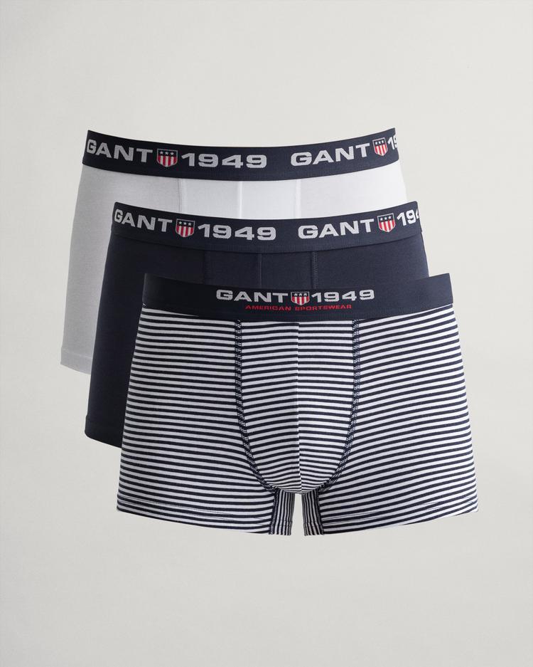 GANT 3-Pack Retro Shield Stripe Trunks - 902213053