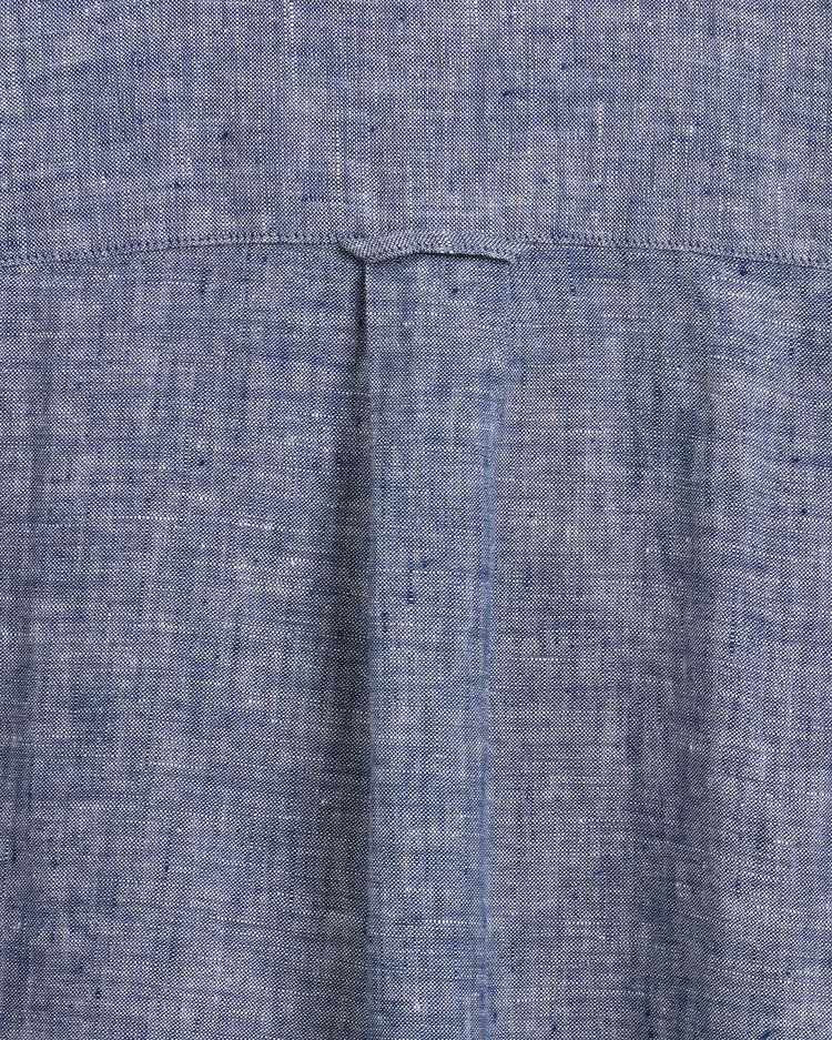 GANT Men's Regular Fit Linen Short Sleeve Shirt