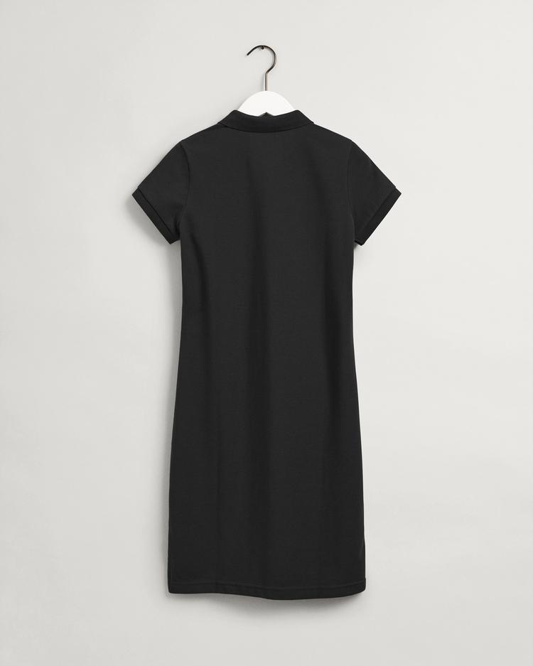 GANT Kadın Siyah Regular Fit Polo Yaka Elbise - 402300
