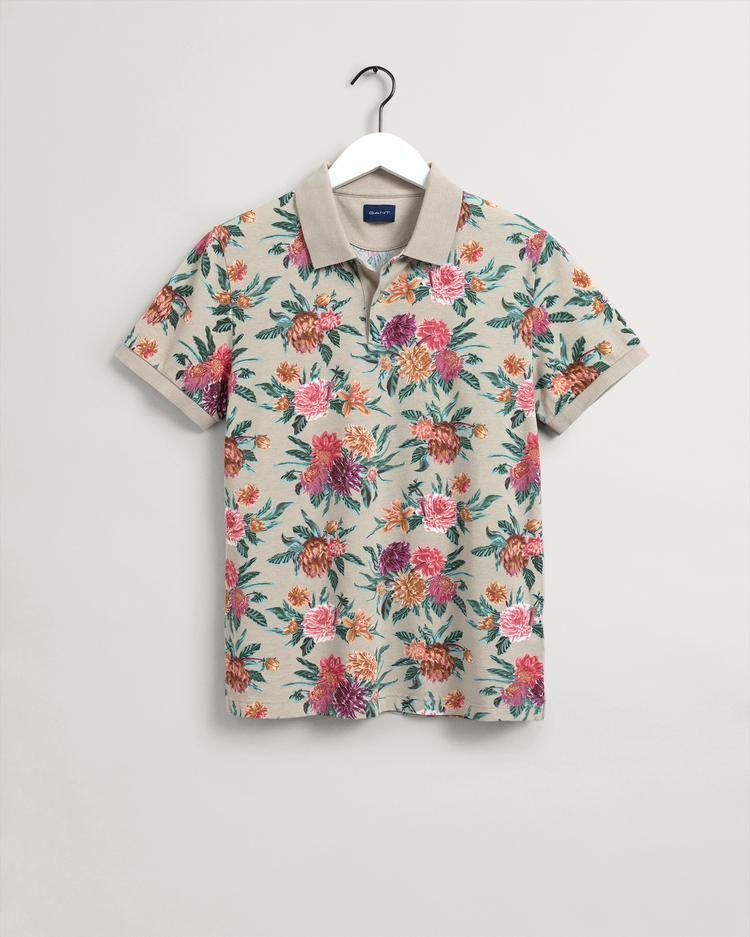 GANT Men's Dahlia Print Piqué Polo Shirt - 2022014