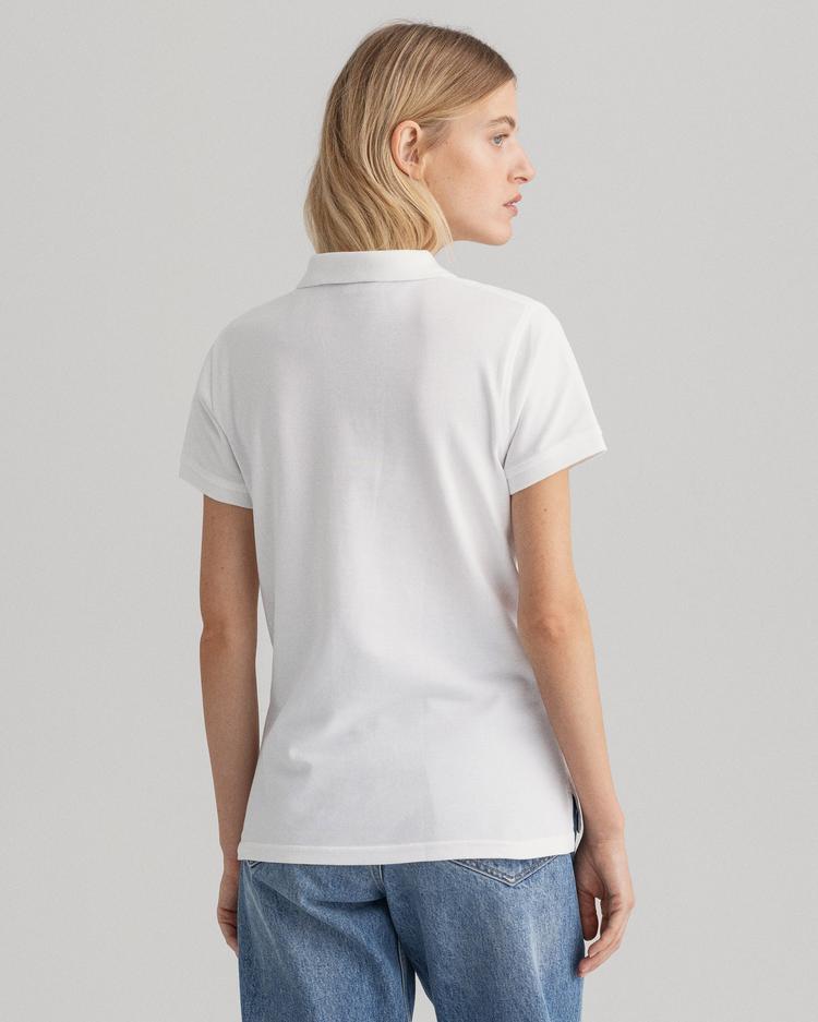 GANT Damska koszulka polo z piki z krótkim rękawem
