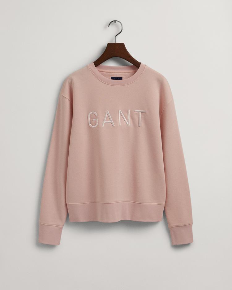 GANT damski sweter z okrągłym dekoltem w tej samej tonacji kolorystycznej - 4203670