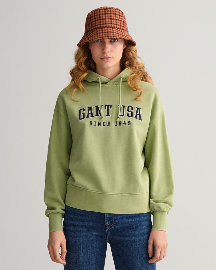 GANT damska bluza z kapturem i grafiką USA