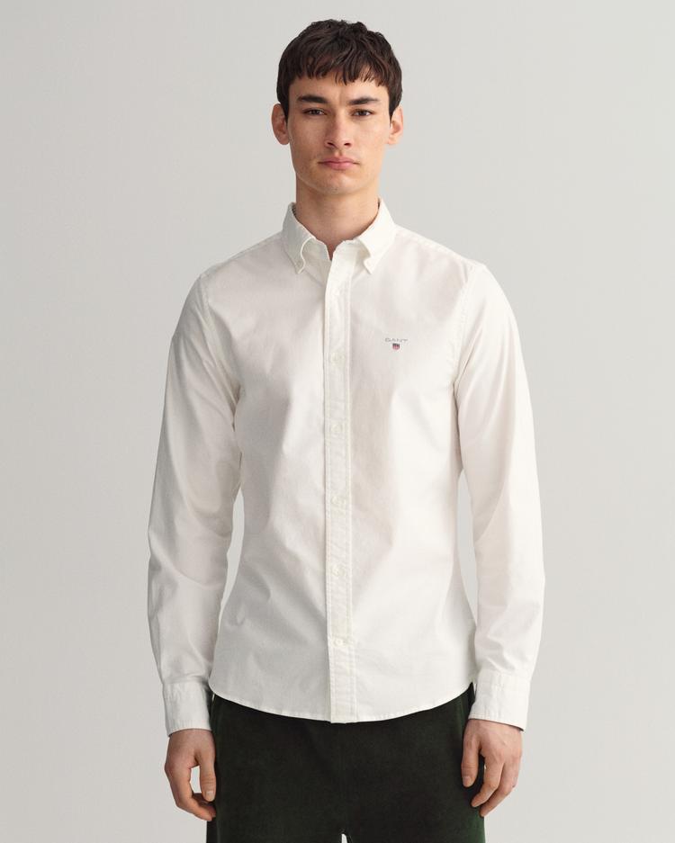 GANT męska koszula z elastycznej bawełny oxford Slim Fit - 3220032