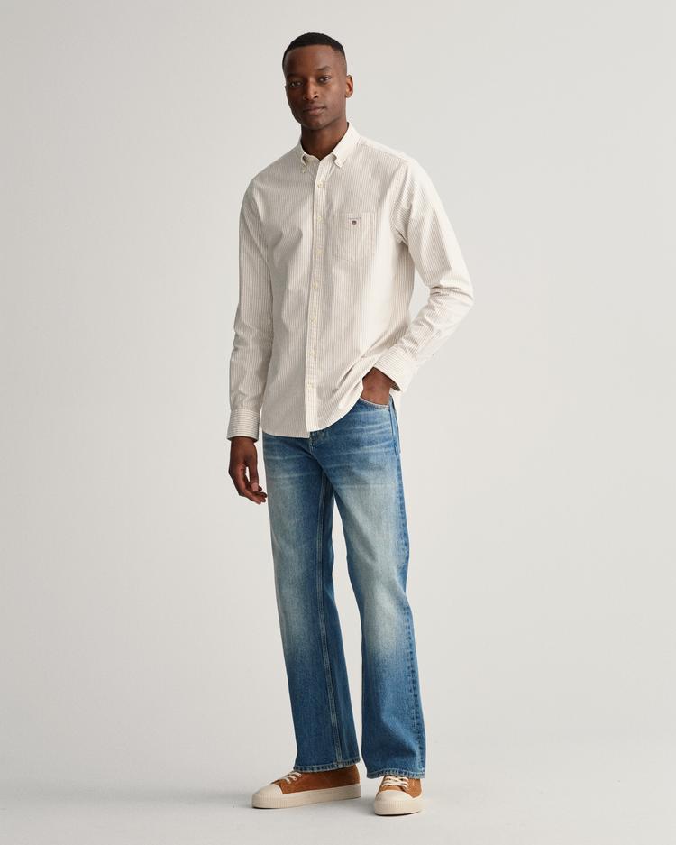GANT męska koszula maklerka z bawełny oxford Regular Fit