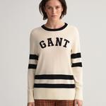 GANT damski sweter uniwersytecki z okrągłym dekoltem