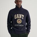 GANT męski sweter z luźnym golfem i motywem Crest Shield