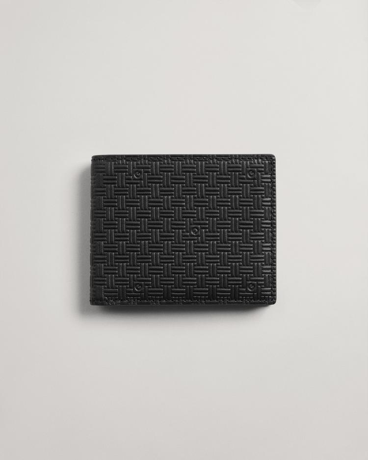 GANT męski portfel skórzany w pleciony deseń - 9980064