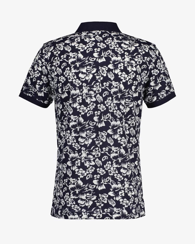 GANT Floral Print Piqué Polo Shirt