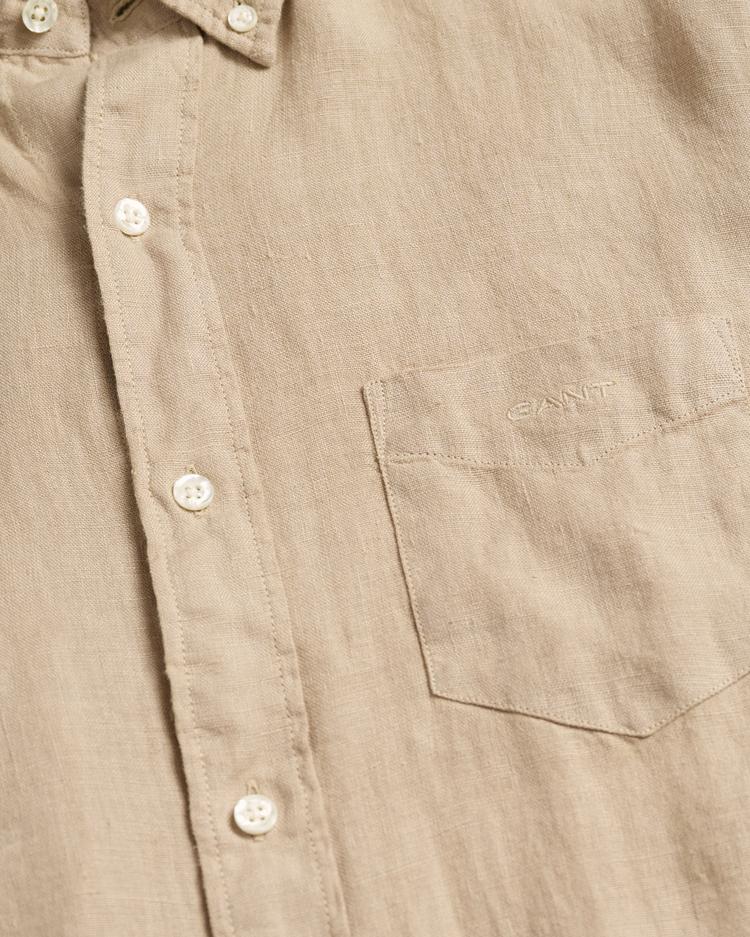 GANT Regular Fit Garment-Dyed Linen Shirt