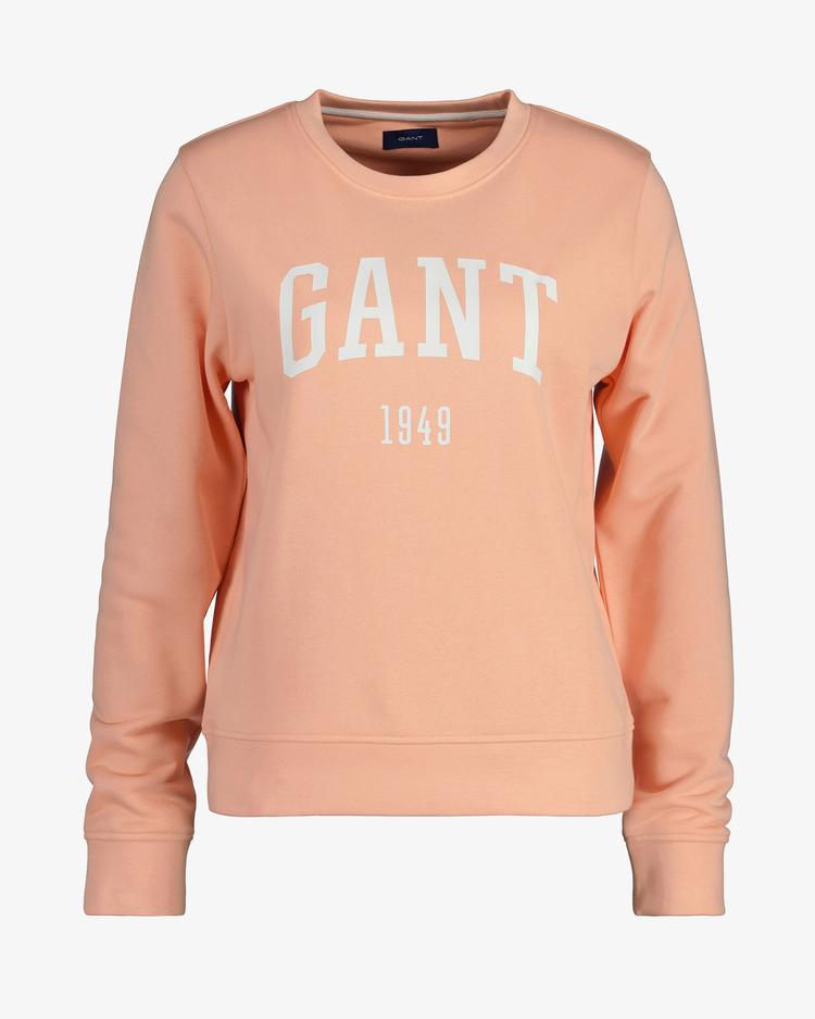 GANT Damska bluza z okrągłym dekoltem i logo - 4200258