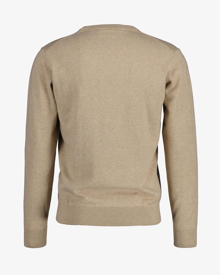GANT klasyczny sweter bawełniany z okrągłym dekoltem - 8030551