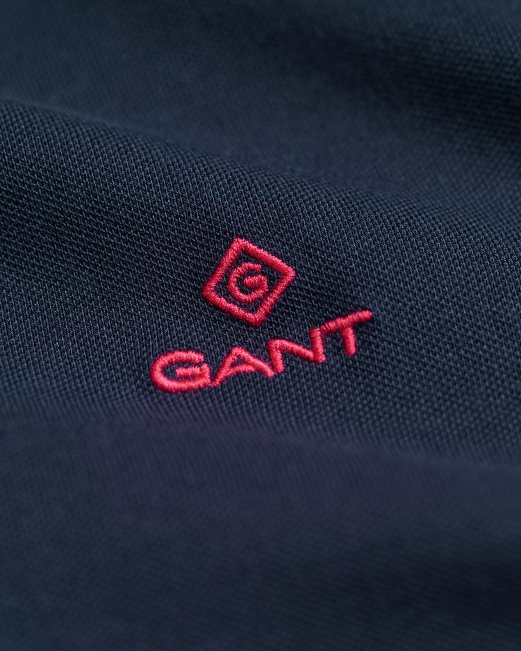 GANT koszulka polo z piki z kołnierzykiem w kontrastowym kolorze - 4203202