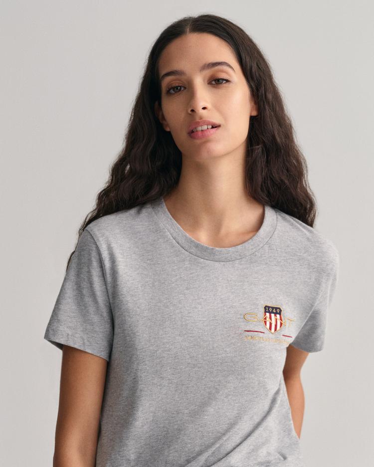 GANT damski T-shirt z motywem Archive Shield