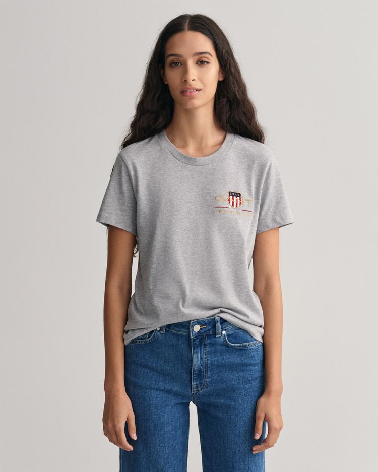 GANT damski T-shirt z motywem Archive Shield