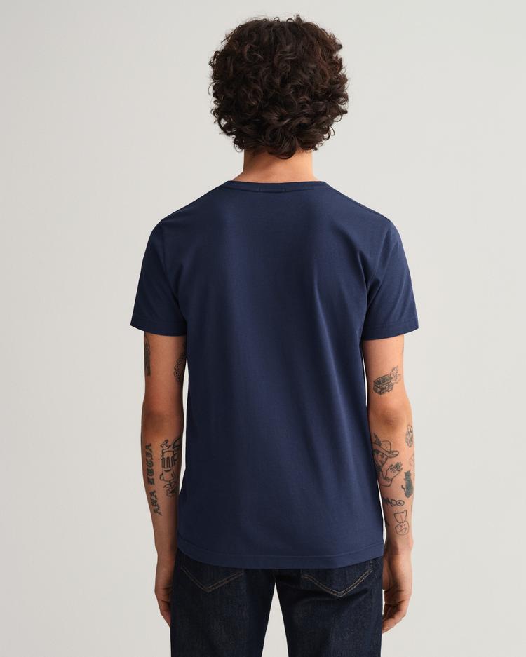GANT T-shirt Original z dekoltem w kształcie litery V Slim Fit