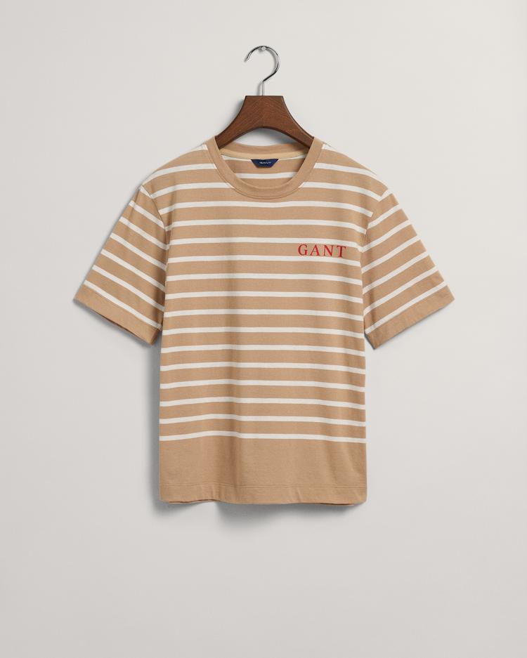 GANT Logo Striped T-Shirt 