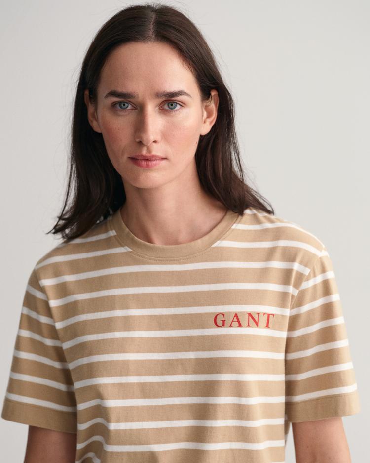 GANT T-shirt w paski z logo 