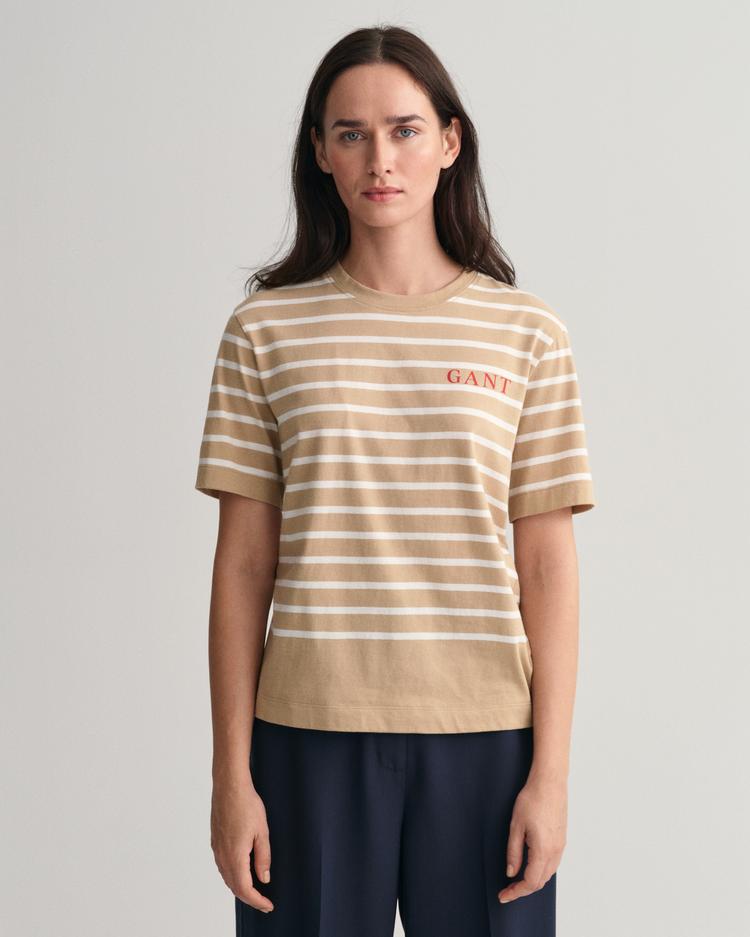 GANT Logo Striped T-Shirt  - 4200261