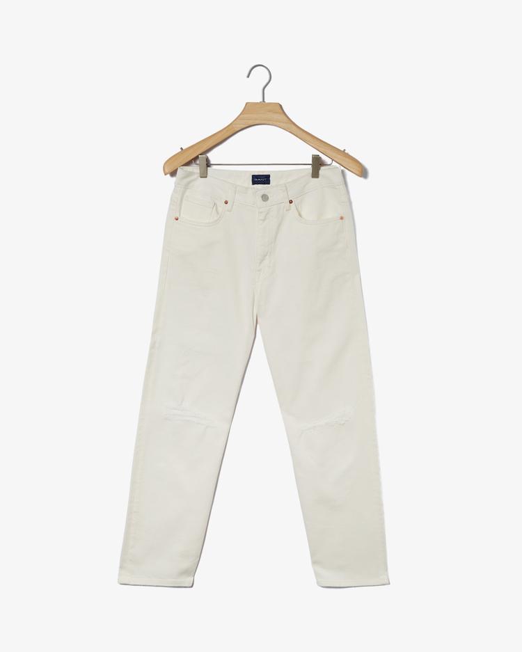 GANT Women's White Relaxed Jeans 4100189 | GANT