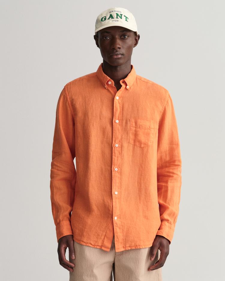 GANT Regular Fit Garment-Dyed Linen Shirt - 3230102