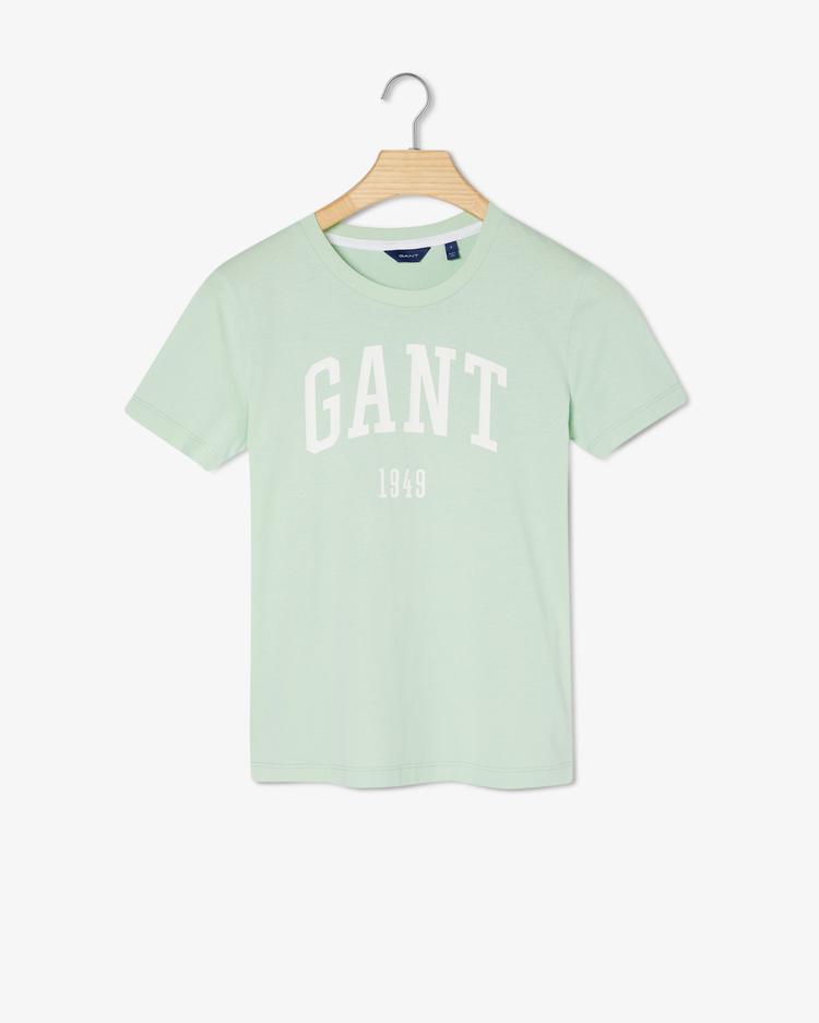 GANT Damski t-shirt z krótkim rękawem i logo