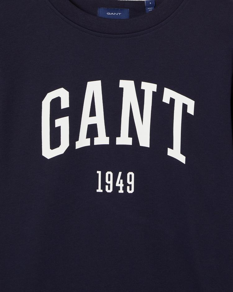 GANT Damska bluza z okrągłym dekoltem i logo - 4200258