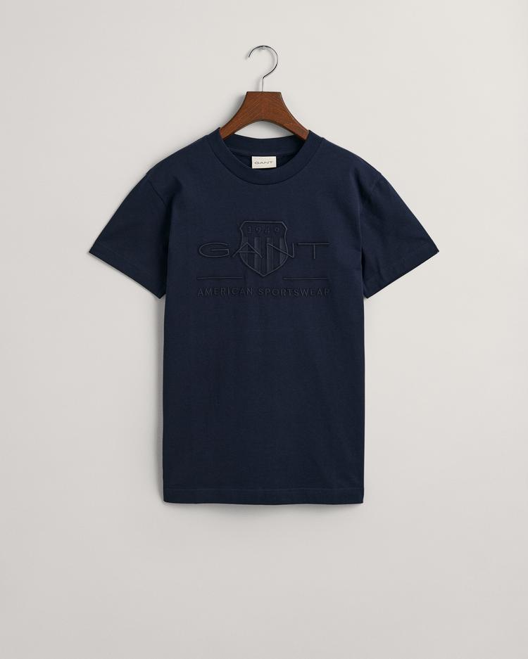 GANT T-shirt z motywem Shield w tej samej tonacji kolorystycznej - 2003140