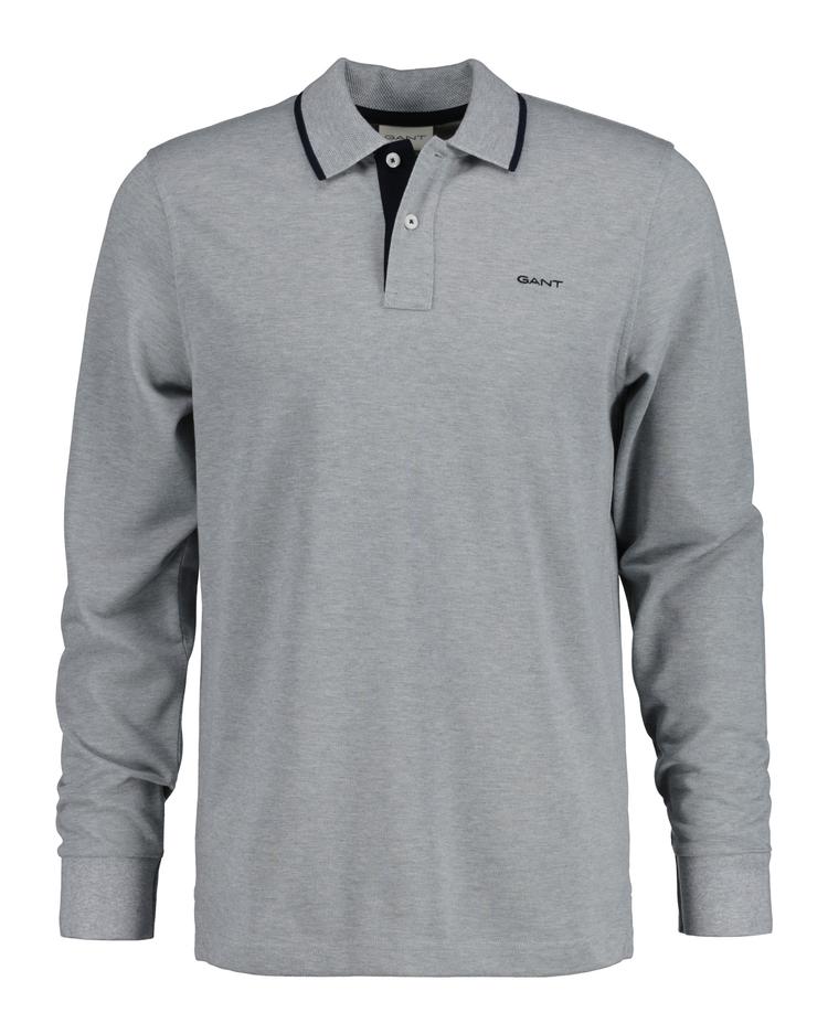 GANT Piqué Long Sleeve Polo Shirt - 2062029