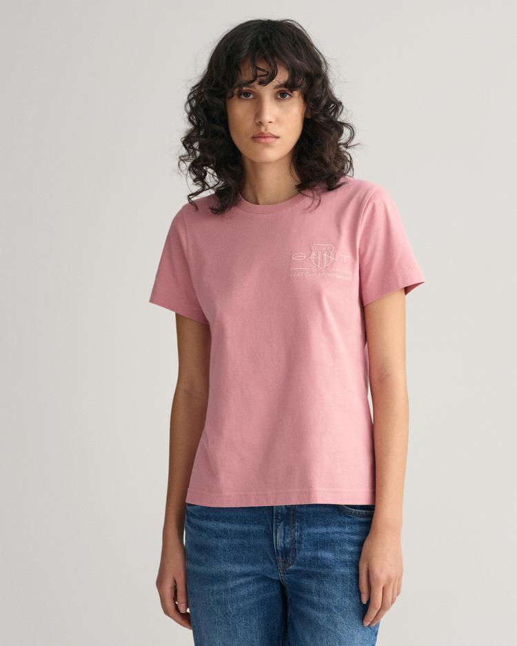 GANT T-shirt z motywem Shield w tej samej tonacji kolorystycznej - 4200262