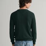 GANT Sweter z piki bawełnianej z okrągłym dekoltem