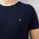 GANT Męski t-shirt z piki z krótkim rękawem SLIM FIT