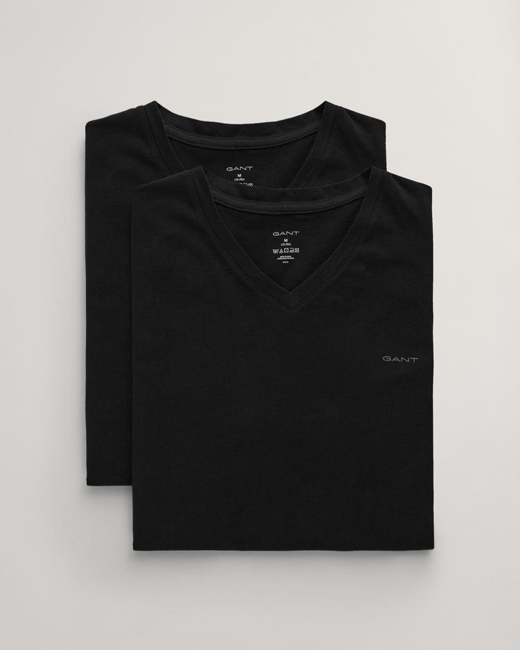 GANT 2-pak T-shirtów z dekoltem w kształcie litery V - 900002018
