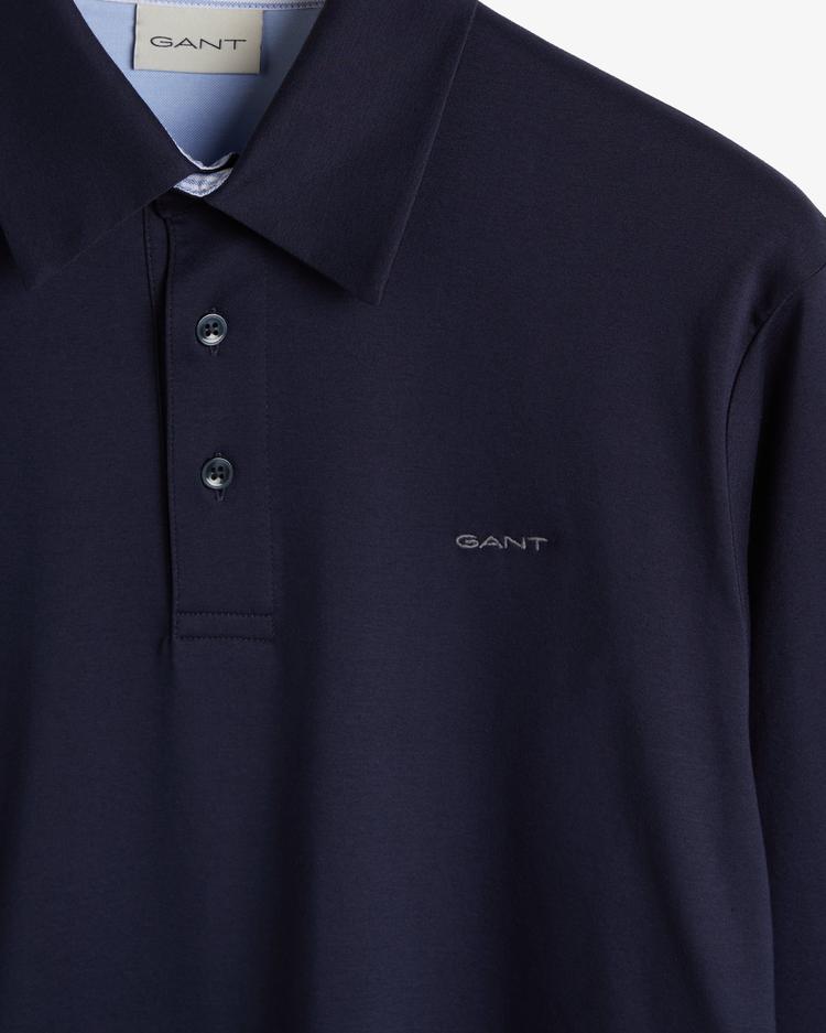 GANT Mercerized Long Sleeve Polo Shirt - 2045033