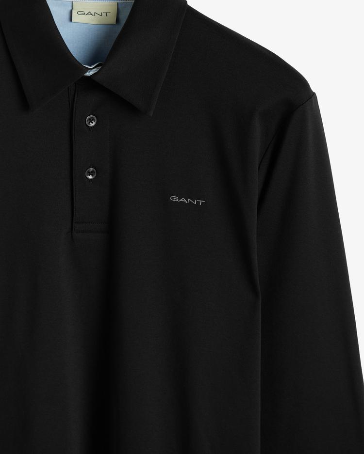 GANT Mercerized Long Sleeve Polo Shirt - 2045033