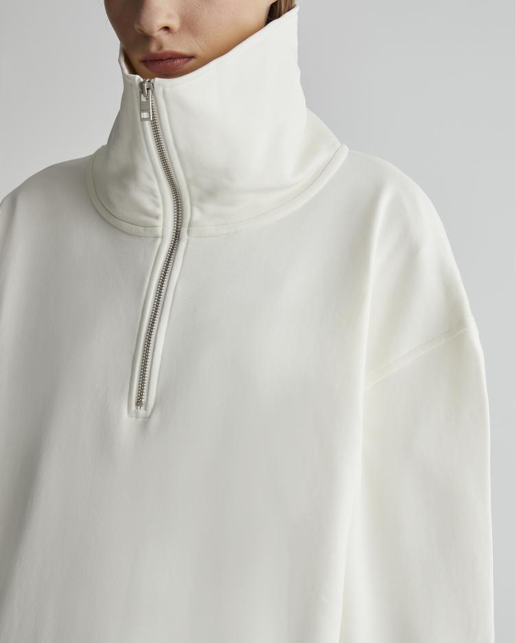 GANT Women's Half Zip Oversize Sweatshirt