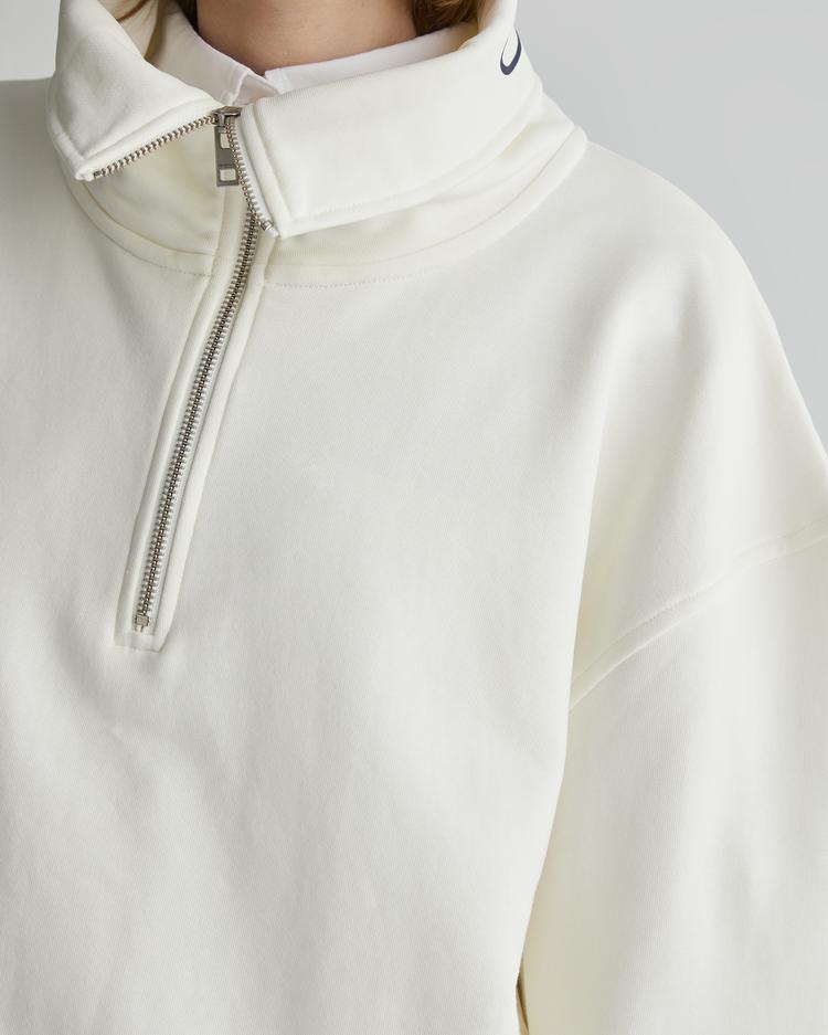 GANT Women's Half Zip Oversize Sweatshirt